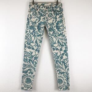 NWT Denim & Supply Ralph Lauren Asiatic Floral Print Ankle Zip Festival Jeans 26